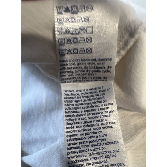 Tommy Jeans Long Sleeve Crest Logo T-Shirt White Mens Large - Picture 12 of 12